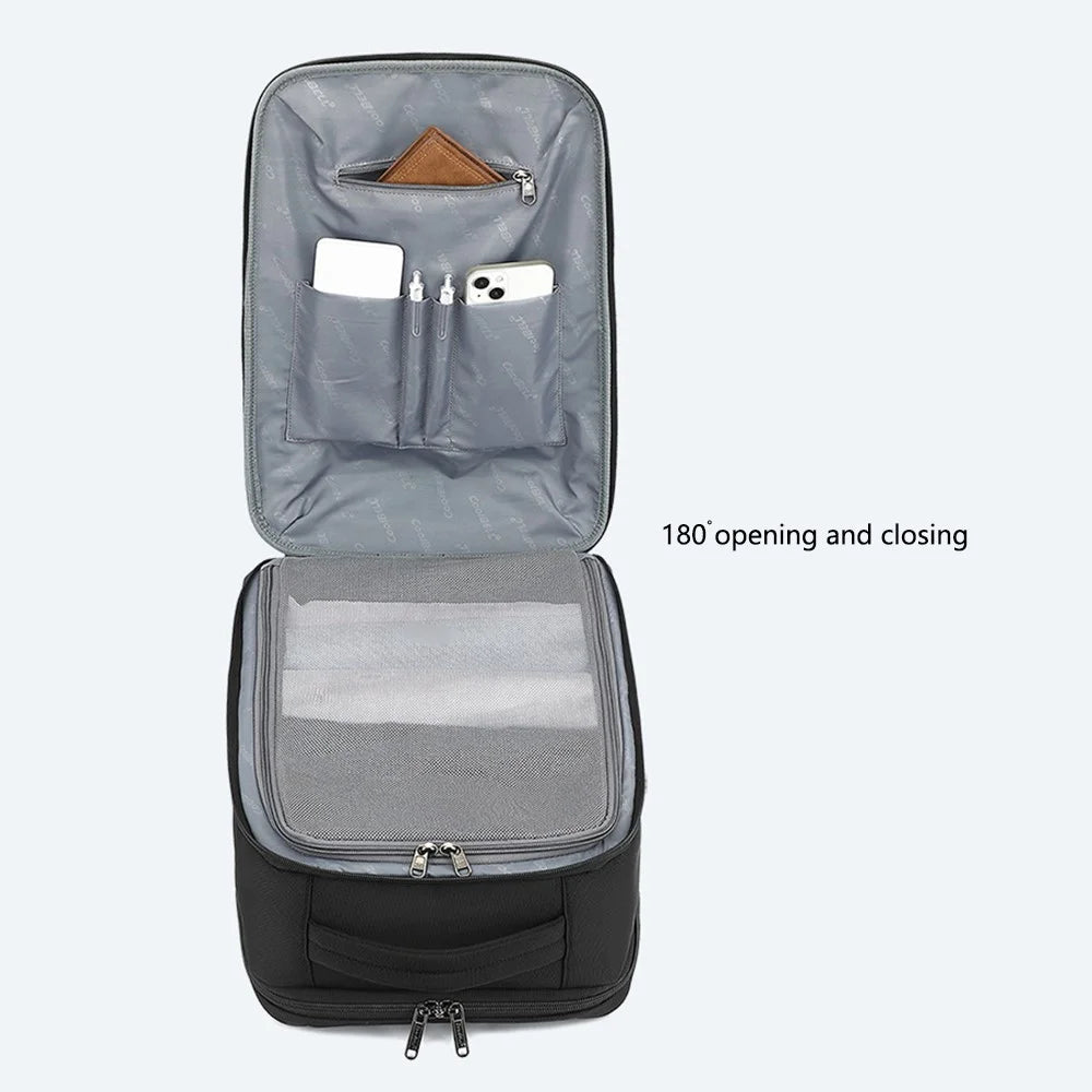 COOLBELL CB-8295 EVA Hard Shell Shoulder Bag Waterproof Business Backpack for 15.6-inch Laptop - Black - 6