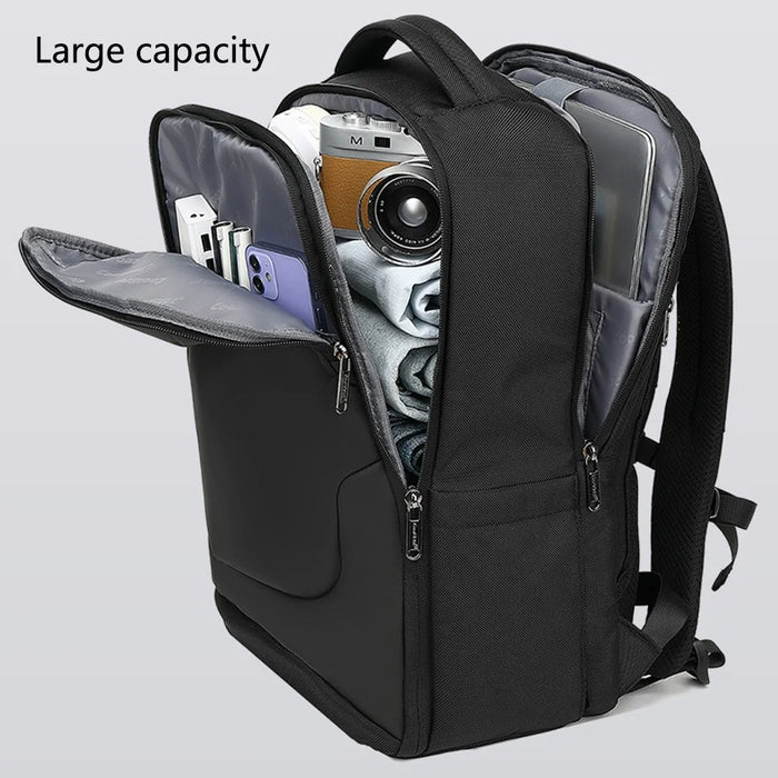 COOLBELL CB-8273 Men Business Travel Backpack Anti-Splash Large Capacity Laptop Dual Shoulder Bag - Black - 4