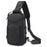 COOLBELL CB-7202 Waterproof Crossbody Bag Men Stylish Chest Pack for iPad 7.9-inch - Black - 1