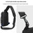 COOLBELL CB-7202 Waterproof Crossbody Bag Men Stylish Chest Pack for iPad 7.9-inch - Black - 5