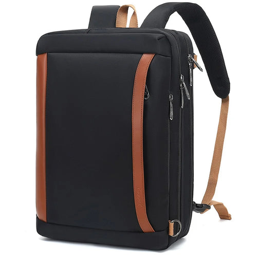 COOLBELL CB-5610 17 inch Laptop Backpack Handbag Carry-On Luggage Students Bookbag Travel Bag - Black - 1