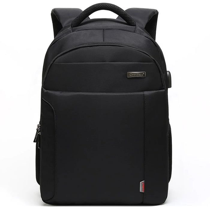 COOLBELL CB-2037S Business Shoulder Bag with External USB Port Waterproof 15.6-inch Laptop Backpack - Black - 2