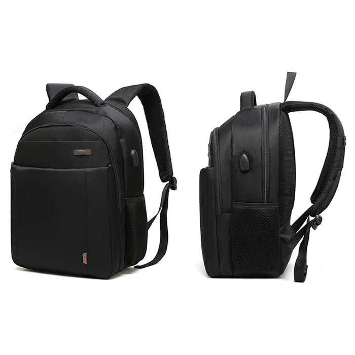 COOLBELL CB-2037S Business Shoulder Bag with External USB Port Waterproof 15.6-inch Laptop Backpack - Black - 3