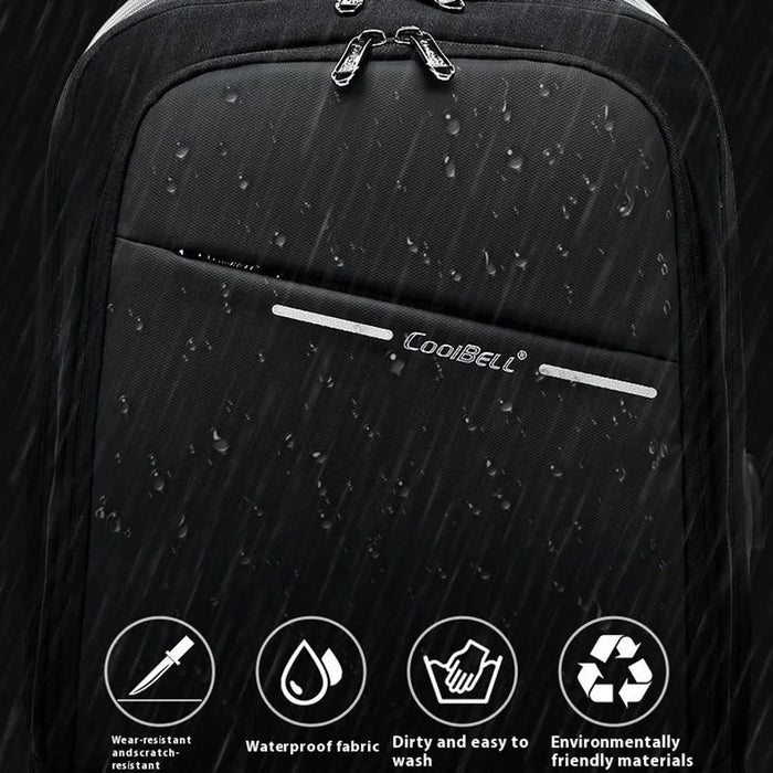 COOLBELL CB-8218 Waterproof Large Capacity 15.6-inch Laptop Backpack with USB Charging Port - 7
