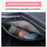 Foldable Large Capacity Travel Duffle Bag Carry-On Gym Weekender Bag with Shoe Compartment - Grey+Pink - 6