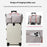 Foldable Large Capacity Travel Duffle Bag Carry-On Gym Weekender Bag with Shoe Compartment - Grey+Pink - 7
