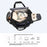 TL001 Oxford Cloth Gym Bag Travel Duffle Bag with Shoe Compartment, Wet Pocket - Black - 4
