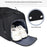 TL001 Oxford Cloth Gym Bag Travel Duffle Bag with Shoe Compartment, Wet Pocket - Black - 5