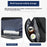 TL001 Oxford Cloth Gym Bag Travel Duffle Bag with Shoe Compartment, Wet Pocket - Black - 6