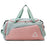 BED-958 Large Capacity Oxford Cloth Fitness Backpack Tote Crossbody Bag Travel Luggage Bag - Green+Pink - 1
