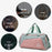 BED-958 Large Capacity Oxford Cloth Fitness Backpack Tote Crossbody Bag Travel Luggage Bag - Green+Pink - 2
