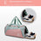 BED-958 Large Capacity Oxford Cloth Fitness Backpack Tote Crossbody Bag Travel Luggage Bag - Green+Pink - 6
