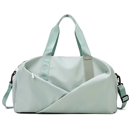 BED-318 Oxford Cloth Sports Handbag Wet and Dry Separation Pocket Gym Bag Duffle Bag, Size: L - Green - 1
