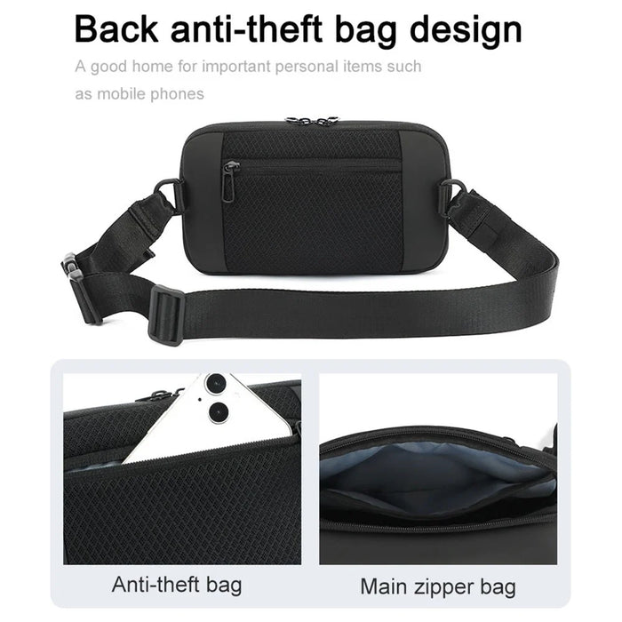BOREIDEN BD1429 Oxford Cloth Chest Bag Men's Daypack Crossbody Bag Waterproof Travel Bag - 5