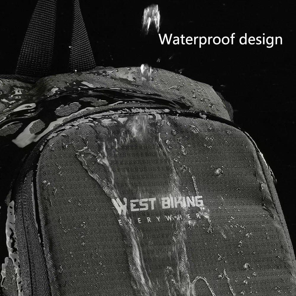 WEST BIKING YP0707378 Hiking Hydration Backpack Water Bag Carrier for Cycling, Mountaineering - Grey - 4