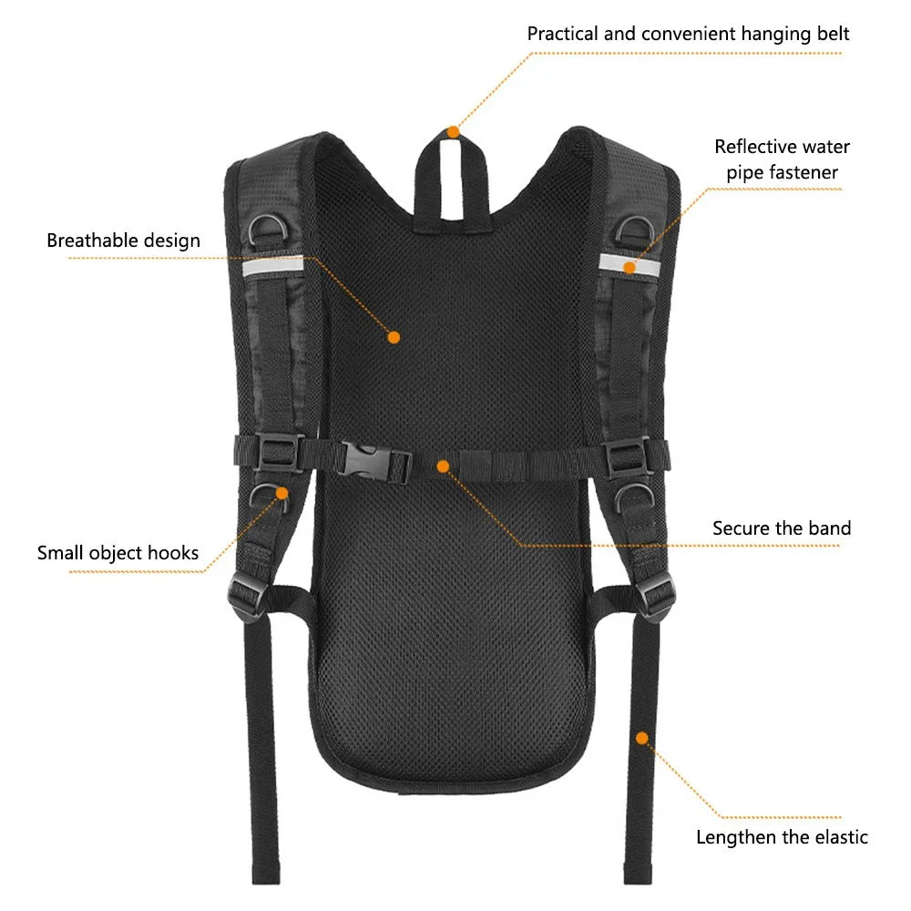 WEST BIKING YP0707378 Hiking Hydration Backpack Water Bag Carrier for Cycling, Mountaineering - Grey - 6