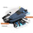 WEPOWER 1811 Stylish Men Large Capacity Messenger Bag Single Shoulder Crossbody Bag, Standard Version - Blue+Grey - 2