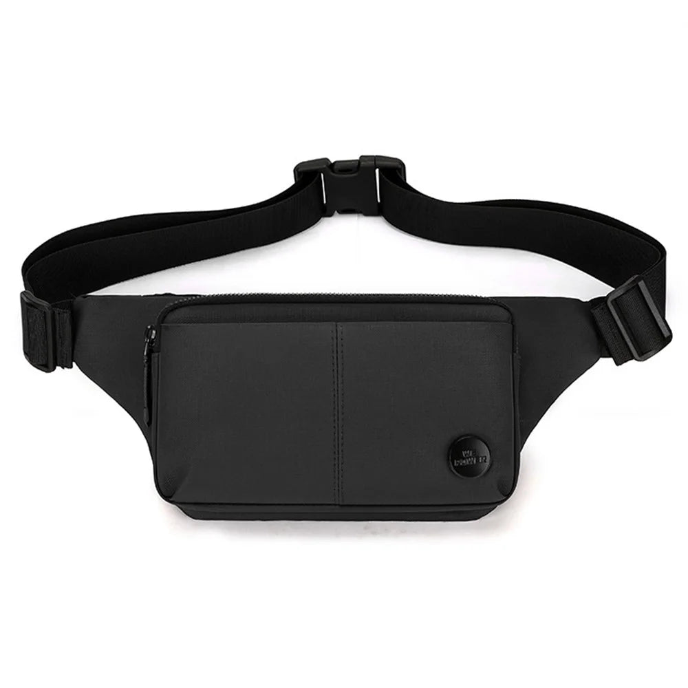 WEPOWER 1311 Men Chest Bag Waist Pack Casual Nylon Single Shoulder Crossbody Bag - Black - 1