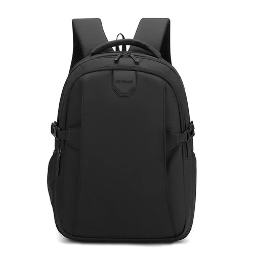 WEPOWER 1298# Waterproof Nylon Backpack Travel School Student Shoulder Bag Daypack - Black - 1