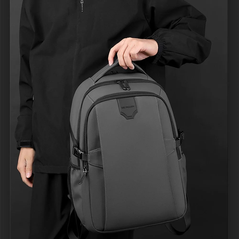 WEPOWER 1298# Waterproof Nylon Backpack Travel School Student Shoulder Bag Daypack - Black - 4