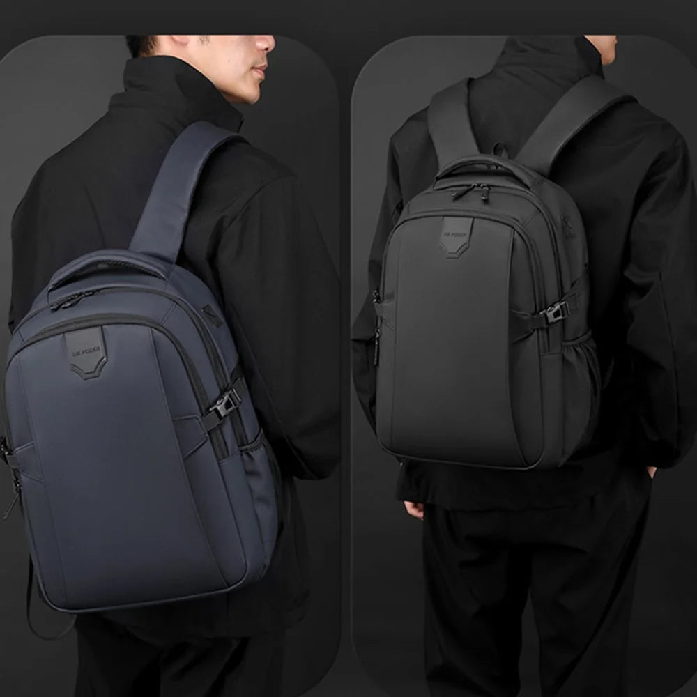 WEPOWER 1298# Waterproof Nylon Backpack Travel School Student Shoulder Bag Daypack - Black - 5