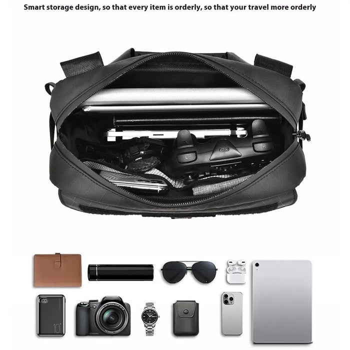 WEIXIER D404 Men Waterproof Crossbody Bag with Magnetic Buckle Tripod Carrying Travel Single Shoulder Bag - Camouflage - 7