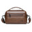 WEIXIER D402 Retro Casual Men Anti-Splash PU Handbag Single Shoulder Crossbody Bag, Standard Version - Brown - 1