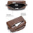 WEIXIER D402 Retro Casual Men Anti-Splash PU Handbag Single Shoulder Crossbody Bag, Standard Version - Brown - 5