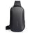 MARK RYDEN MR3991 Men's Chest Bag Hard Shell Crossbody Shoulder Bag with USB Charging Port - Black - 1