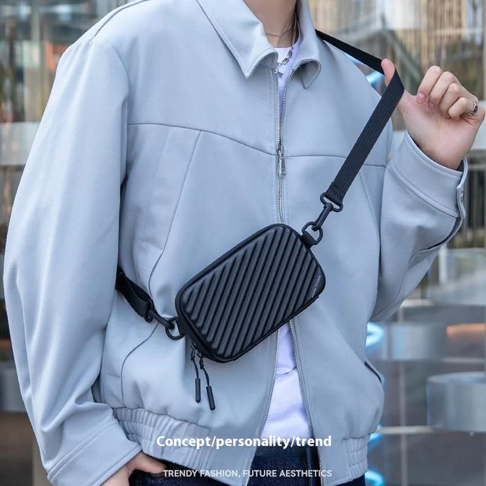MARK RYDEN MR-488 Fashion Crossbody Bag Diagonal Texture Hard Shell Men Shoulder Bag - 2