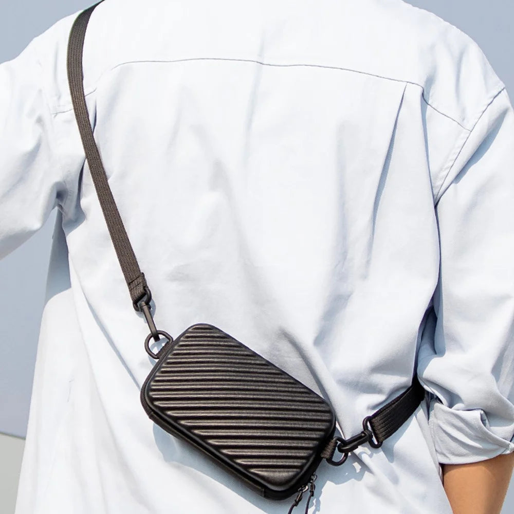 MARK RYDEN MR-488 Fashion Crossbody Bag Diagonal Texture Hard Shell Men Shoulder Bag - 3