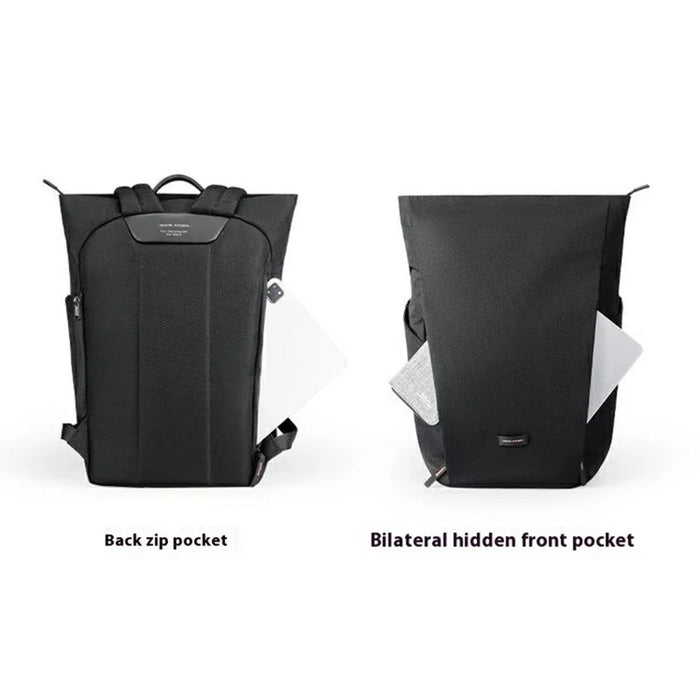 MARK RYDEN MR4666 15.6-inch Laptop Backpack Oxford Fabric Men Shoulder Bag for Traveling - Black - 7