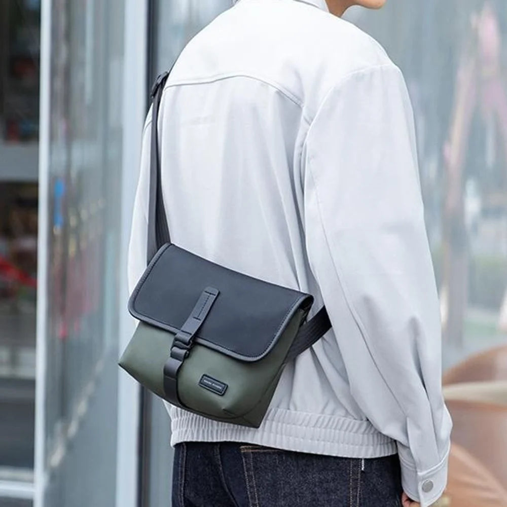 MARK RYDEN MR271 Casual Men Single Shoulder Messenger Bag Oxford Cloth Crossbody Bag - Black - 4