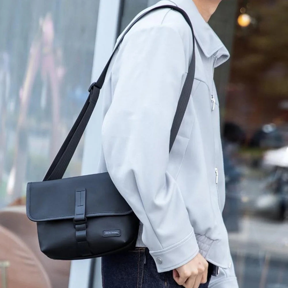 MARK RYDEN MR271 Casual Men Single Shoulder Messenger Bag Oxford Cloth Crossbody Bag - Black - 6
