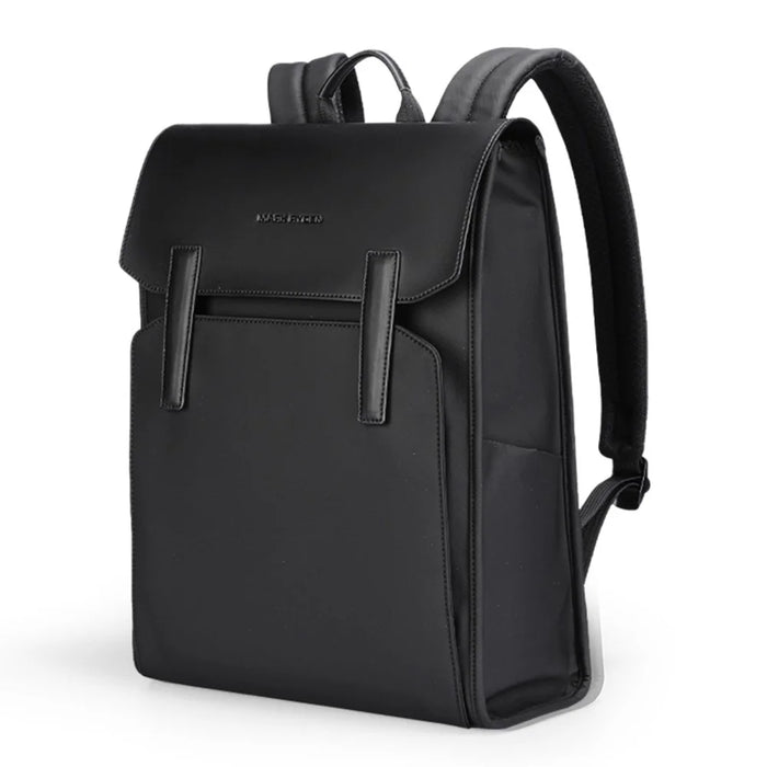 MARK RYDEN MR6602 Men Travel Backpack Leather + Oxford Cloth Large Capacity Laptop Storage Daypack - 1