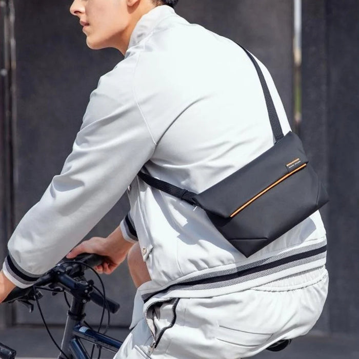 MARK RYDEN MR468 Crossbody Shoulder Bag Oxford Fabric Pack with 76-143cm Adjustable Shoulder Strap - Elegant Black - 2