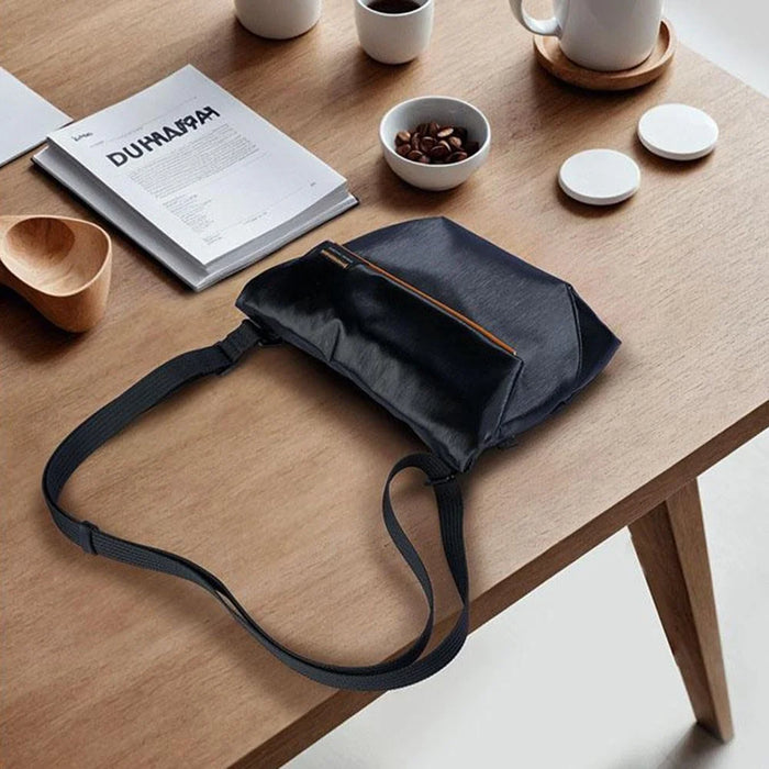 MARK RYDEN MR468 Crossbody Shoulder Bag Oxford Fabric Pack with 76-143cm Adjustable Shoulder Strap - Elegant Black - 5