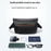 MARK RYDEN MR468 Crossbody Shoulder Bag Oxford Fabric Pack with 76-143cm Adjustable Shoulder Strap - Elegant Black - 6