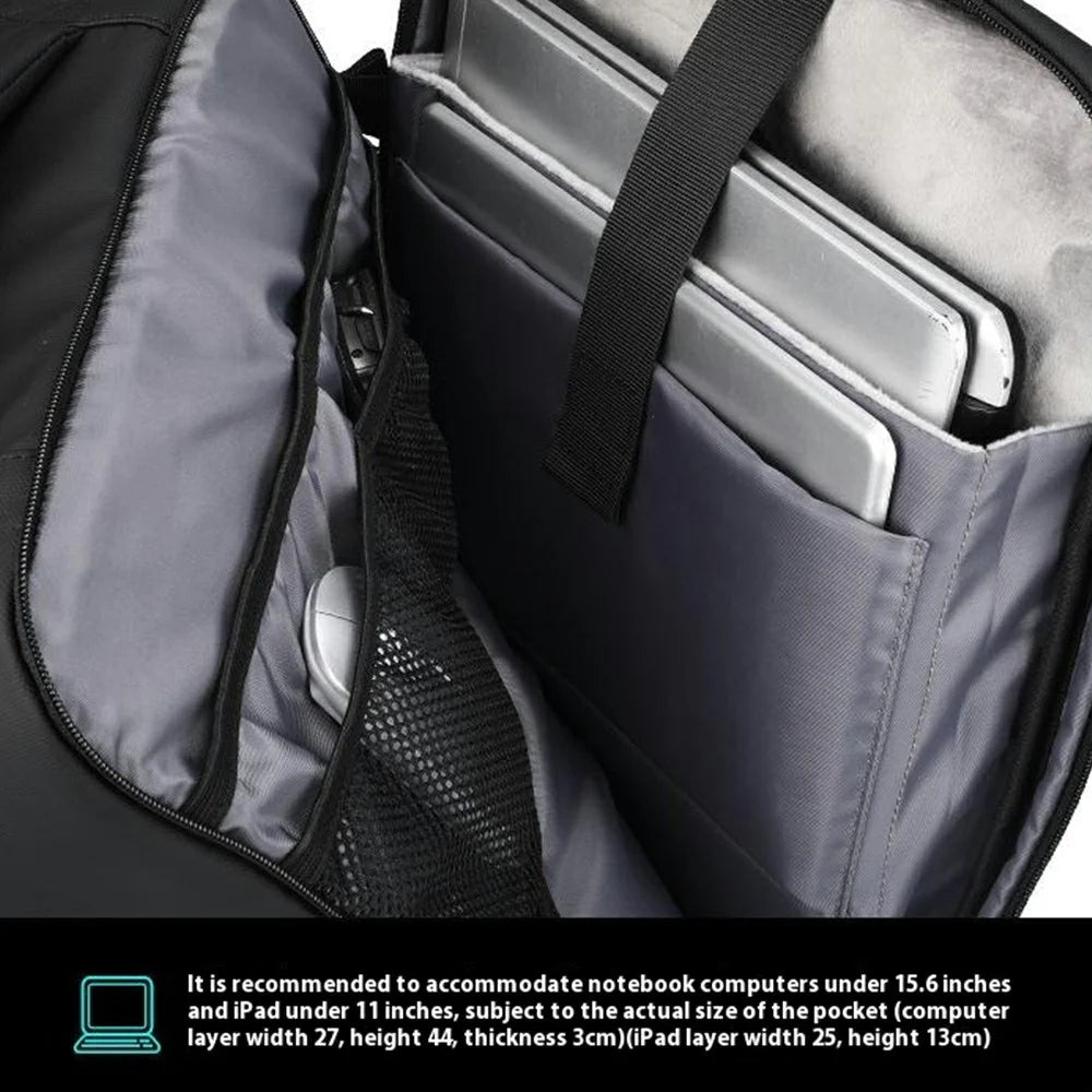 MARK RYDEN MR9299 Men Travel Backpack Oxford Cloth Vacuum Compression Dual Shoulder Bag, without Air Pump - 5