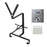 WEST BIKING YP0712042 Bicycle Helmet Storage Rack Cycling Gear Wall Mount Display Stand - 1