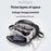 MARK RYDEN MR165 Waterproof Men Single Shoulder Bag Travel Crossbody Bag Built-In Key Holder - Black - 2