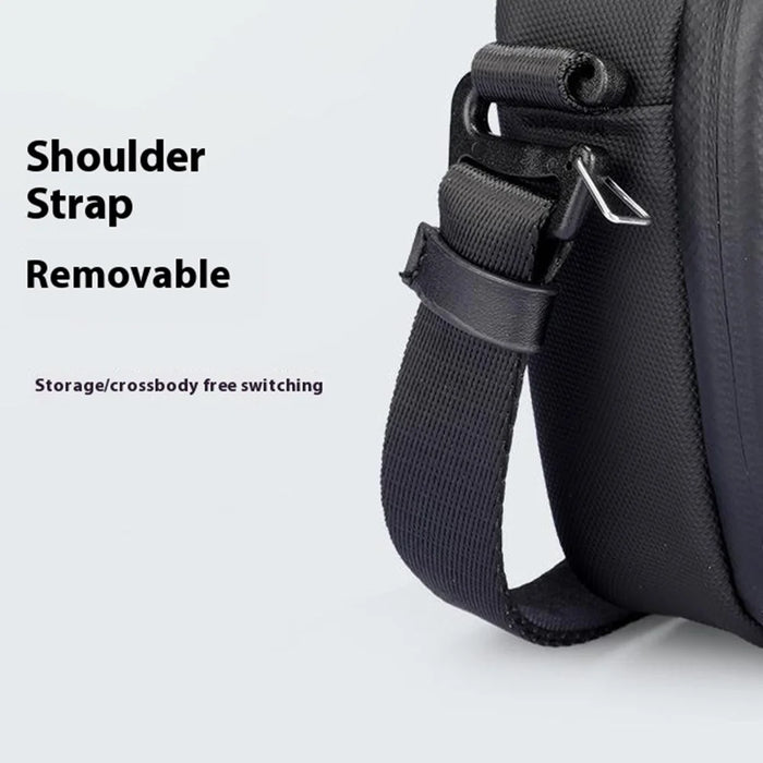 MARK RYDEN MR165 Waterproof Men Single Shoulder Bag Travel Crossbody Bag Built-In Key Holder - Black - 7