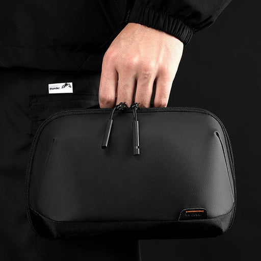 WEPOWER 1313 Portable Digital Accessories Organizer Travel Storage Bag for Cables Chargers Electronics - Black - 2