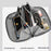 WEPOWER 1313 Portable Digital Accessories Organizer Travel Storage Bag for Cables Chargers Electronics - Black - 4