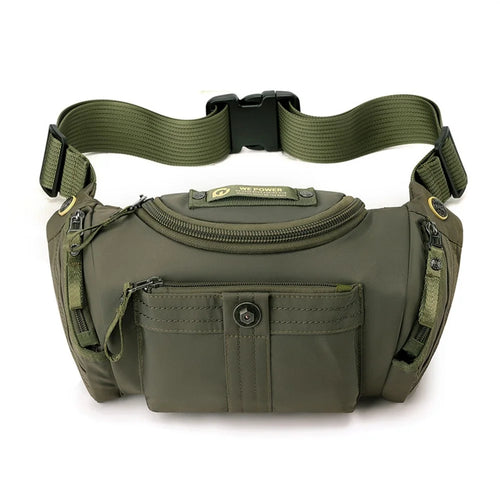 WEPOWER 7102 Outdoor Sports Multifunction Crossbody Shoulder Bag Waterproof Nylon Fanny Pack - Army Green - 1