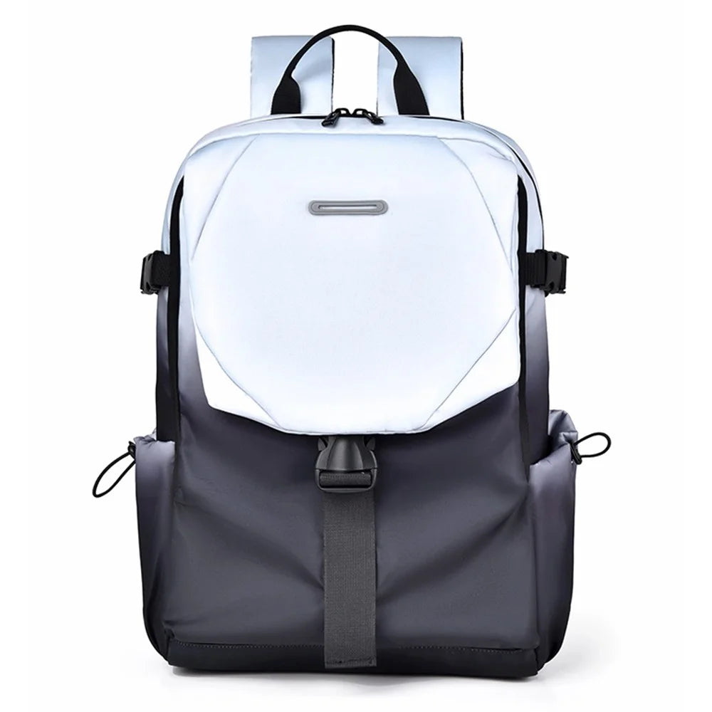 YS3578 Travel Backpack for 15.6-inch Laptop Waterproof Nylon Shoulder Bag with Quick Release Buckle - Ink Color - 1