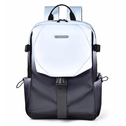 YS3578 Travel Backpack for 15.6-inch Laptop Waterproof Nylon Shoulder Bag with Quick Release Buckle - Ink Color - 1