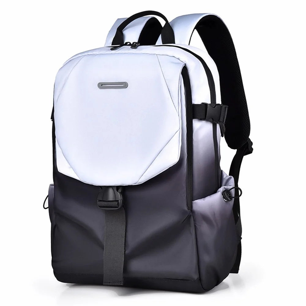 YS3578 Travel Backpack for 15.6-inch Laptop Waterproof Nylon Shoulder Bag with Quick Release Buckle - Ink Color - 2