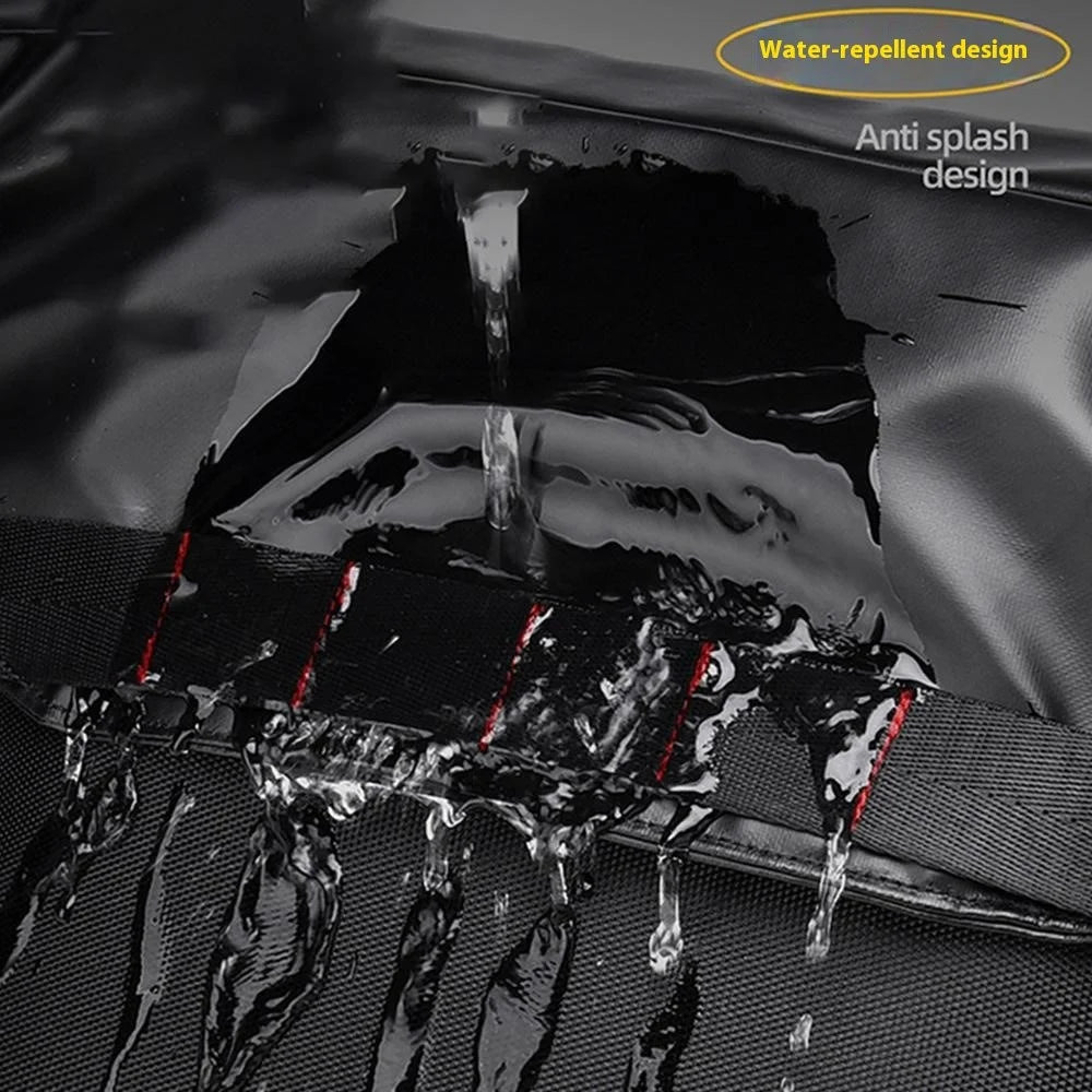 YS9015 Motorcycle Riding Messenger Bag Casual Men Magnetic Closure Waterproof Crossbody Bag - Black - 3