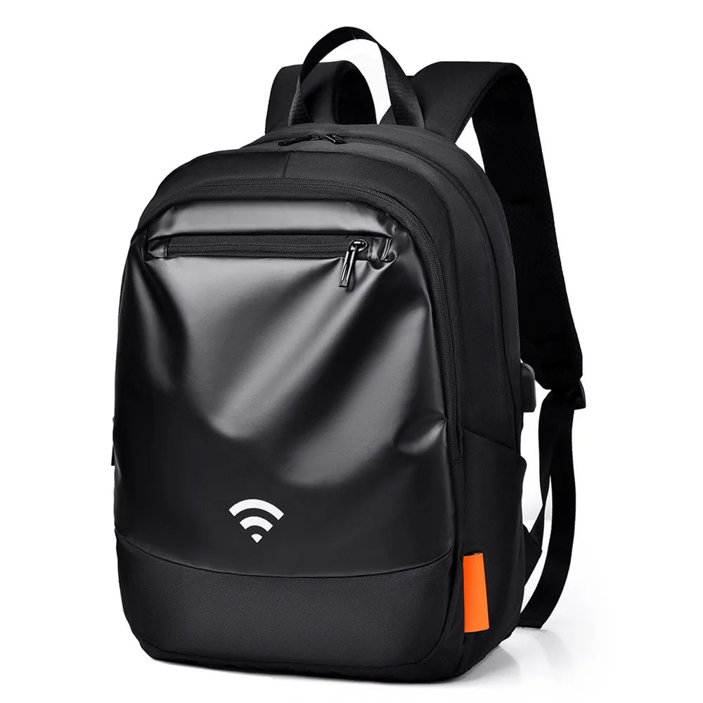 YS3699 Waterproof 15.6-inch Laptop Backpack Large Capacity Men Travel Shoulder Bag - Black - 1